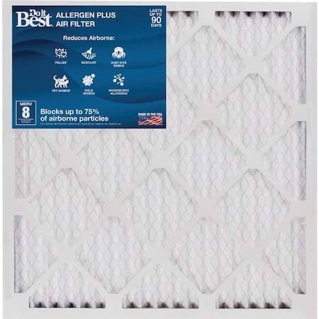 All-Source 16 In. x 24 In. x 1 In. MERV 8 Furnace Filter DB1-1624-8-12